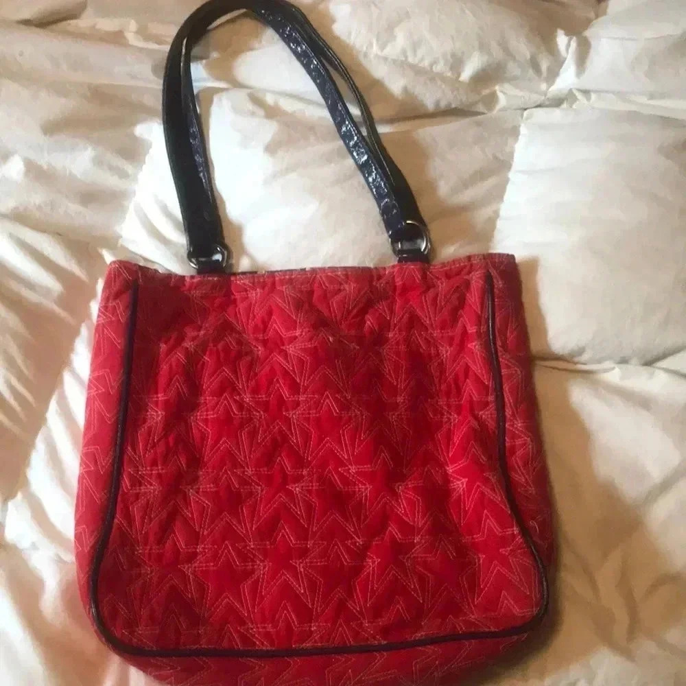 Reversible patriotic tote bag